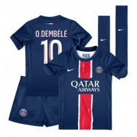 Paris Saint-Germain Ousmane Dembele #10 Hjemmedraktsett Barn 2024-25 Kortermet (+ Korte bukser)